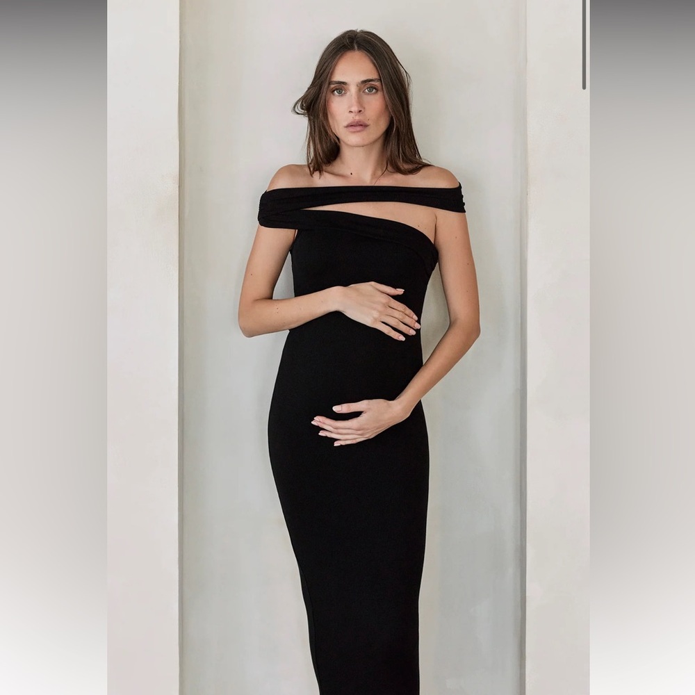 Bumpsuit Soft Rib Maxi Cross-Over Dress